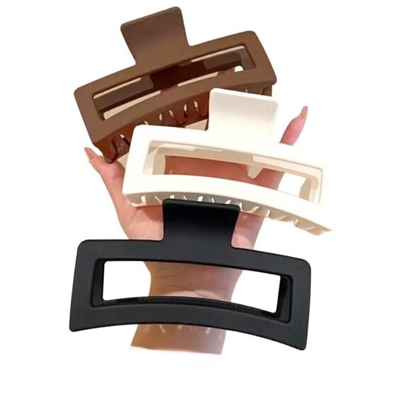 Set of 3 Large Claw Hair Clips NWT - Picture 1 of 3